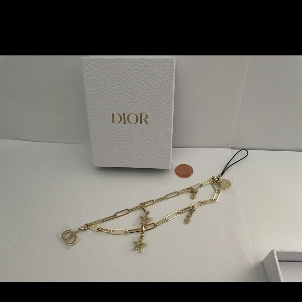 NewBox: Dior Gold Charm Bracelet with Star and Letter Accents